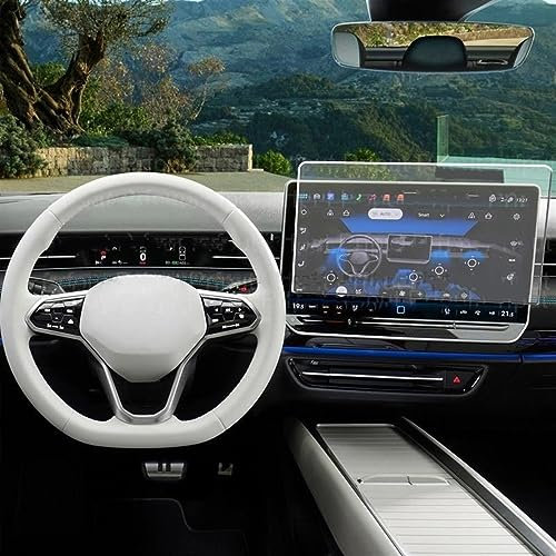 VVBNIN 15 Zoll Kompatibel Mit ID.7 2024, Auto-Navigation, Infotainment, Radio, GPS, Auto-Bildschirmaufkleber, Gehärtetes Glas, Displayschutzfolie GPS Navi Bildschirmfolie(for 15 inch GPS)