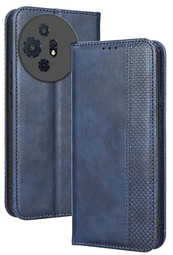 RankOne Estuche Tipo Billetera para TCL 50 NXTPAPER 5G / TCL 50 Pro NXTPAPER 5G (6.8 Inches), Cubierta de Cuero con Tapa Magnética con Ranuras para Tarjetas Kickstand Azul