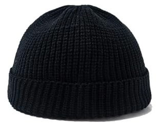 RNXSIB Beanie Mütze, Warme Wintermütze, Strickmütze, Weich, Stretchy, Unisex, für Damen & Herren (Schwarz)