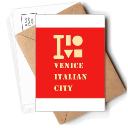 Venedig Italienische Stadt, Art-Deco, modische Postkarten, Umschläge, blanko, Notizkarten, Postkarten
