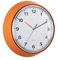 Karlsson Wanduhr Modern Retro - Orange - Ø34cm - Rund - Eisen - Wanduhr Modern Wohnzimmer - Wanduhren