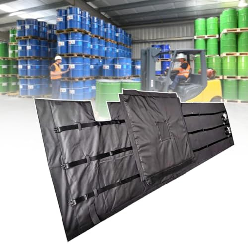 1000L IBC Ton Barrel Heater,Oil Drum Electric Heating Blanket, 6000W Barrel Heater,Adjustable Temp 0~150℃,Black