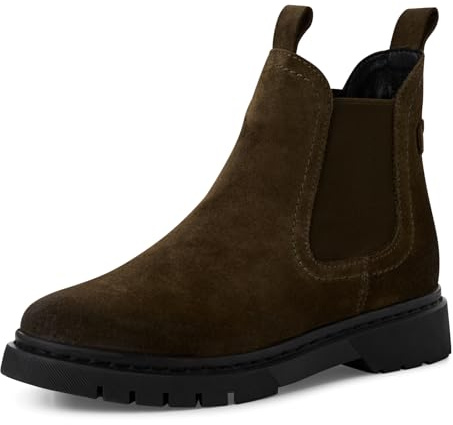 Tamaris Damen Stiefel Leder khaki 38