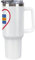 I Love Aland Island and Heart Insulated Tumbler with Handle Stainless Steel Travel Coffee Mug with Lid and Straw 40oz