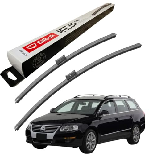Silbak Windscreen Wipers, fits for VW (VOLKSWAGEN) PASSAT VARIANT (08/2005-11/2010) Front Wiper Blades, 650mm/400mm