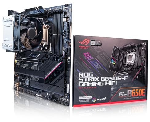 ADMI CPU Motherboard Bundle: AMD Ryzen 5 7600X 5.3GHz • Pure Rock BK030 Cooler • ASUS ROG Strix B650E-F Gaming WiFi Motherboard • 64GB 6000MHz DDR5 RAM