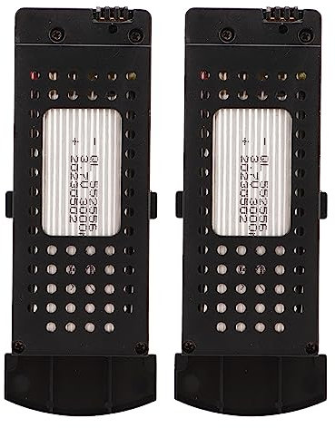 2pcs Drohnenbatterie 3,7 V 3000mAh Lithium -Batterie -Ladungsschutz Tragbarer RC -Batterieersatz mit 3 in 1 Kabel für S6 G6 Drone RC Flugzeuge