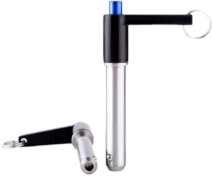 Perni a sgancio rapido, 1 pz VCN118 Diametro 25 mm Testa a sfera Perno di posizionamento di fissaggio, Maniglia a forma di L Pulsante Perno di sgancio rapido Accessori(VCN118 25 30mm)