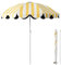 MACAGGTNTU Rayas Amarillas Sombrilla De Playa 155cm Sombrilla De Jardín Pequeña Sombrilla Terraza Redondo Parasol para Piscina Exterior, Protección UV