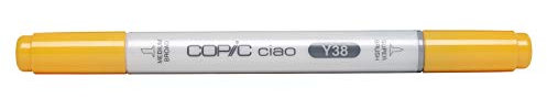 COPIC Ciao Marker Typ Y - 38, Honey, vielseitiger Layoutmarker, mit einer mittelbreiten und einer Brush-Spitze