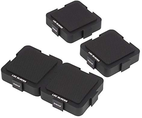 Trend Interlocking Gripping Blocks, Pack of 4, Secure Workpieces | Interlocking Design Provides Secure, Non-Slip Grip For Workpieces During Clamping And Machining, LOC/BLK/PK1