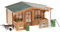 POLA 331050 - Gartenhaus, 30.5 x 20.5 x 5.7 cm, Braun und Grau