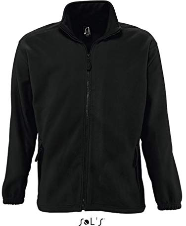 Sol's Herren Fleecejacke North (Schwarz,5XL)