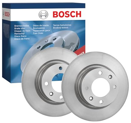Bosch BD878 Brake Disc Set - 276.2 mm Solid Discs - Rear Axle - ECE-R90 Certified - Reliable Braking, Stable Performance, Corrosion Protection - 1 Set of 2 Discs