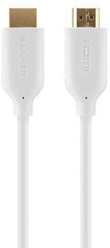 Belkin High Speed HDMI M/M Ethernet, 10 m, HDMI, Stecker/Stecker, Gold, Weiß