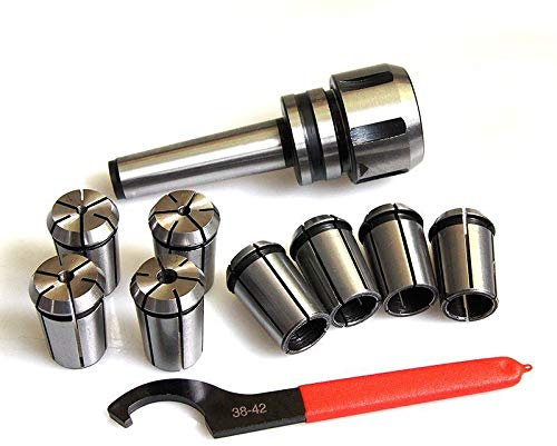 KATSU MT3 Primavera Collet Set 8 Pezzi 4-16 mm Precisione Pinza a Molla Mandrino di Adattatore di Prolunga per Macchina per Incidere CNC e Tornio di Fresatura 11023032
