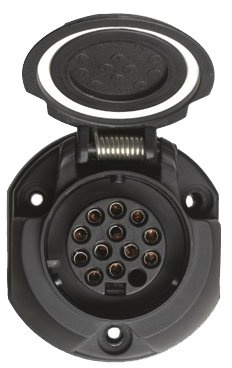 Volkswagen 2E0055204B Kit d'Installazione Elettrico per Gancio Traino, 13 Poli