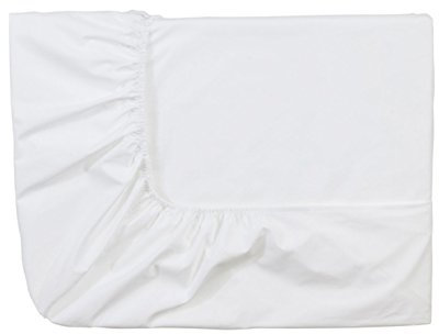 ESSIX Spannbetttuch Baumwoll-Satin Uni weiß, weiß, 140 x 200 cm