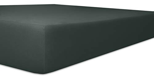 Spannbetttuch Vario-Stretch von Kneer 90/190-100/200 bis 90/210-100/220 cm, Farbe 82 Schwarz