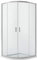 Idralite Eckeinstieg Duschkabine Runddusche 90x90 H198 Satiniert 6mm Glas Mod. Ready