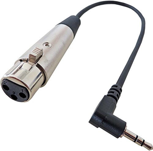 keepdrum mc-e 025 XJ Câble audio 0,3 m XLR femelle – Trs 3,5 mm Mini Jack pour caméras de DV Câble Micro