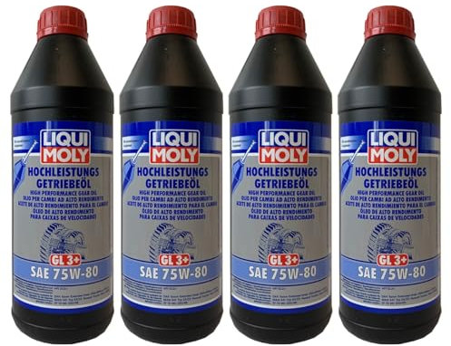 Liqui Moly 4X 4427 Hochleistungs-Getriebeöl (GL3+) SAE 75W-80