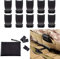 BOOSTEADY Steckschnallen Molle Gurtband Strap Buckle Clip, 10 Stück Steckverschluss Schnallen Clips Kunststoff Klickverschluss Ersatzschnalle für Rucksack - Schwarz