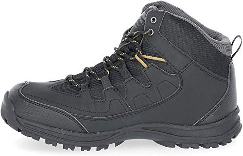 Trespass Mens Finley Waterproof Walking Boots (8 UK) (Black)