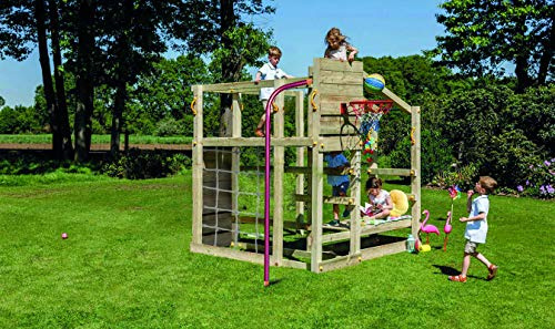 MASGAMES Kinderpark Crossfit Turm mit Feuerwehrstange