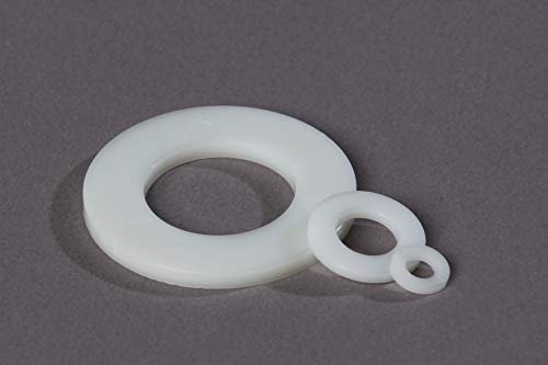PD® Rondelle Plastique M16 (DIN 125-A/ISO 7089) | Rondelles plates en Nylon PA | Rondelles Plastique de petit diamètre extérieur | Rondelle Nylon pour modélisme et bien plus encore | 10 pièces