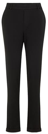 VERO MODA Women Elegant Business Fabric Pants Basic Suit Trousers VMMAYA, Couleurs:Noir-2, Taille:S / 30L, Z - Länge L30/32/34/36/38:L30