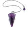 JSDDE Schmuck Pendel aus Heilsteine Vintage Pendulum Kristallpendel Anhänger mit Kette für Reiki Heilung Dowsing Scrying Balance Armband