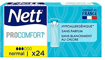 Nett® ProComfort® Normal, Stempel ohne Applikator, für Normalfluss, 24 Pads