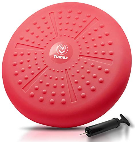 Tumaz Ballsitzkissen Verbesserung der Sitzhaltung und Erhöhung der Aufmerksamkeit, LuftSitzkissen für Physiotherapie Linderung von Rückenschmerzen und zur Kräftigung der Rumpfmuskulatur