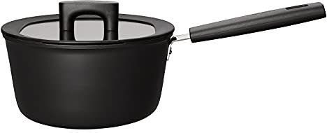 Fiskars Stieltopf mit Deckel, Füllmenge: 2,5 Liter, Für alle Kochfelder geeignet, Aluminium/Kunststoff, Kratzfest, Antihaftbeschichtung, Hard Face, 1052235