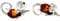 Genuine Natural Cognac Baltic Amber and 925 Sterling Silver Tiny Mouse Studs Earrings GL188C