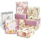 PandaHall 30 Pack Seifenverpackungsbox 7.5x7.5x3cm Selbstgemachte Seifenbox 5 Blumenart Kraft Paper Boxes Seifenhalter Candy Box Papier Geschenkverpackungsbox Für Party Weihnachten Geburtstage