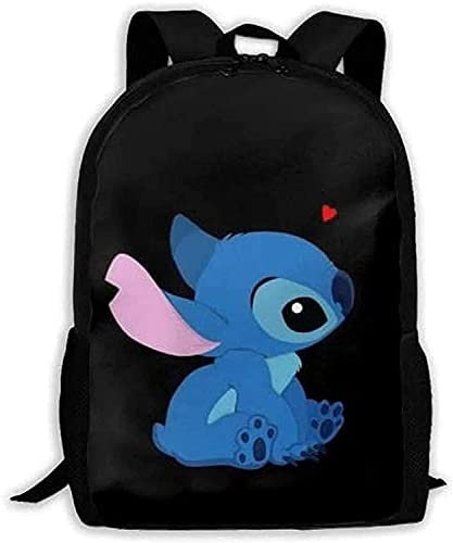 St-it-ch Rucksack, Cartoon Anime Schüler Schultasche, Sind Langlebig, Wasserdicht, Verstellbar, Grundschultaschen (5,28 * 14 * 40 cm (16 Zoll))
