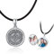 CUOKA MIRACLE Medaillon Kette 925 Sterling Silber Keltischer Knoten Anhänger Foto Bilder Kette für Damen Amulett Medaillon zum Öffnen für Bilder Weihnachts Geschenk für Kinder Mutter Frauen
