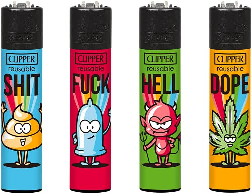 Clipper Feuerzeug 4er Set: (Slogan 31)