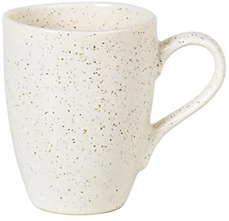 Broste Copenhagen Nordic Vanilla Henkelbecher aus Steingut in der Farbe Vanilla 250ml, Maße: 8cm x 8cm x 10cm, 14533425