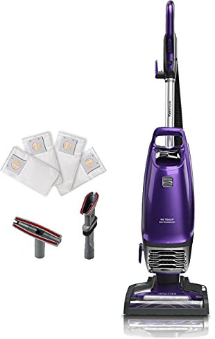 Kenmore BU4018, Intuition Bagged Upright Vacuum Lift-Up Carpet Cleaner 2-Motor Power Suction with HEPA Filter,3-in-1 Combination, Upholstery Tool for Hardwood Floor, Pet Hair, Purple