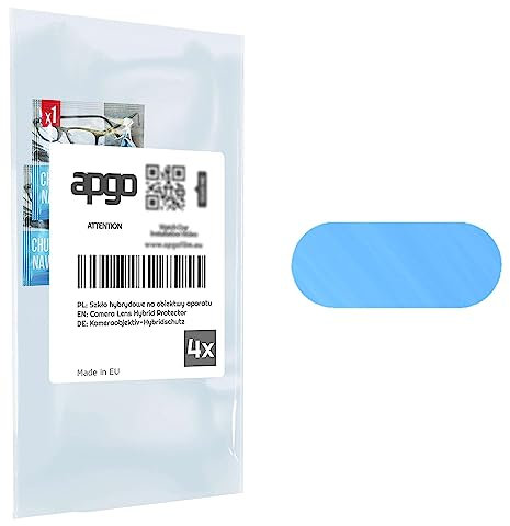 apgo 4 Stück Hybrid Kameraschutz, Kamera-Schutzglas kompatibel mit Apple iPhone 8 Plus, Linsenschutz, 9H Härte, Schutz für Kameraobjektiv, Anti-Kratzer, transparent