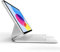 Dracool Clavier pour iPad (A16) 11ème Génération 11 2025/10ème Génération 10.9” 2022, avec Pavé Tactile Magnétique Rétroéclairé Rechargeable Clavier sans Fil Français AZERTY - Blanc