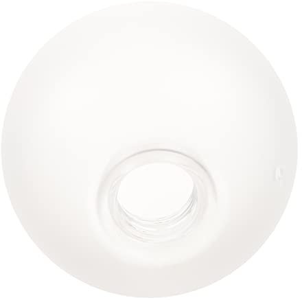 DOITOOL Kugel-In-Kugel-Glas-Lampenschirm Glas-Lichtschirm Hängelampenschirm Weißes Flaches G9-Kronleuchterglas