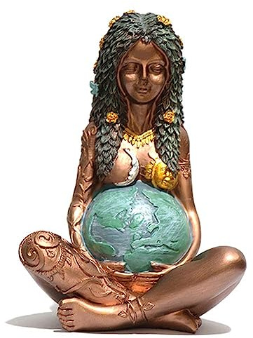 Bafnsiji Millennial Gaia Mutter Erde Göttin Skulptur, Mutter Erde Kunst Figur, Millennial Gaia Statue, Kunst Statue Harz Figur, Harz Dekoration, Wohnkultur,M