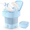 Mini Machine à Laver Machines à Laver Pliables Portables 10L à Linge Pliable avec Panier de Vidange Laveuse Pratique pour Sous-vêtements Chaussettes Appartement Camping-car Voyage