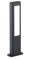 lightling LED Pfosten Robin, Wegeleuchte Außeneleuchte aus Druckguss Aluminium, 3000 Kelvin, inkl. 2 x 5,5W, IP54, Höhe 50 cm, Breite 15 cm, anthrazit