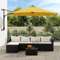 Bulliing Parasol Mural Jaune 290 cm,Parasol De Jardin Exterieur,Protection UV,Parasol,