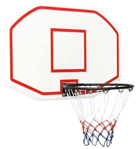 CFODOJ Sportartikel-Basketball-Rückwand, weiß, 109 x 71 x 3 cm, Polyethylen